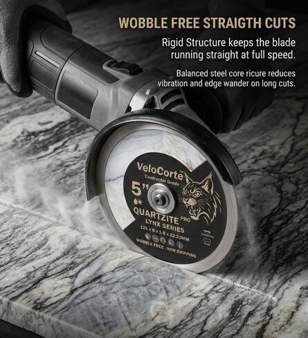 5" Quartzite Pro Lynx Series Diamond Saw Blade for Quartzite Countertops & Slabs – 125 x 8 x 1.8 x 22.23 mm, Wet/Dry, Wobble Free, Non-Chipping (VCQ5) in Kuwait