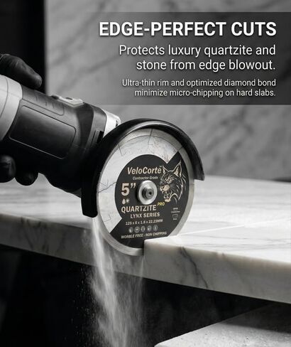 5" Quartzite Pro Lynx Series Diamond Saw Blade for Quartzite Countertops & Slabs – 125 x 8 x 1.8 x 22.23 mm, Wet/Dry, Wobble Free, Non-Chipping (VCQ5) in Kuwait