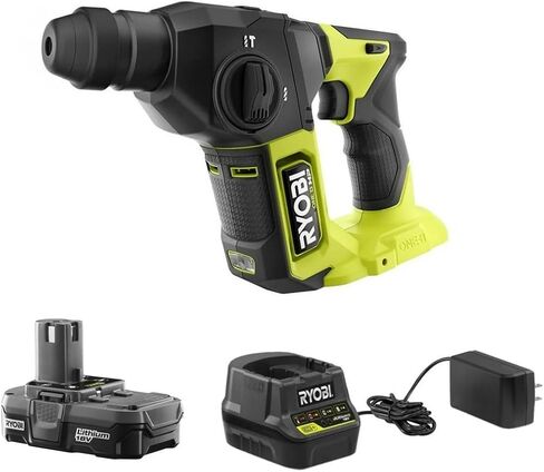 RYOBI ONEAND HP 18V BRUSHLESS Cordless Compact 5/8 بوصة مجموعة مطرقة دوارة SDS مع 2.0 AH in Kuwait