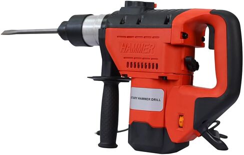 1-1/2 Inch Rotary Hammer Drill, Rotary Hammer Drill 13 Amp Heavy Duty Rotary Hammer Drill with 360° Adjustable Handle, Demolition Hammer for Concrete,Including Chisels and Drill Bits,Red in Saudi Arabia