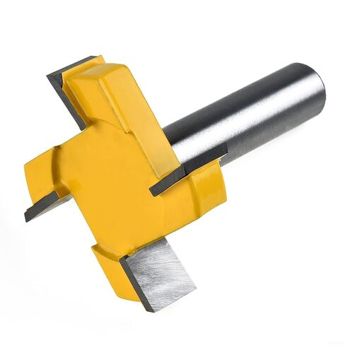 CNC Spoilboard Surface Router Bit 1/2 بوصة عرقوب 2 بوصة قطع القطر كربيد يميل أداة للخشب MDF الخشب الرقائقي مع 2 بوصة قطع القطر 1/2 بوصة طول القطع 4 أجنحة in Kuwait