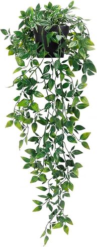 Whonline 3 Pack Artificial Hanging Plants Fake Plants with Pots for House Bedroom Wall Garden Decor in Saudi Arabia