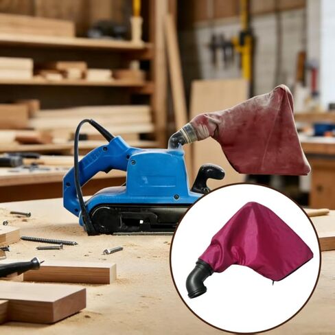 9403 9401Belt Sander Dust Collection Bag with Elbow, Nylon Zipper Dust Bag, Sanding Machine Dust Accessory in Kuwait