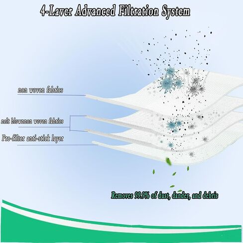 Replacement Dust Bgas for Ionvac SmartClean V4 Self Emptying Robot Vacuum Cleaner Accessories, Vacuum Bags 10pcs in Kuwait