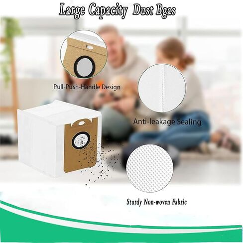 Replacement Dust Bgas for Ionvac SmartClean V4 Self Emptying Robot Vacuum Cleaner Accessories, Vacuum Bags 10pcs in Kuwait