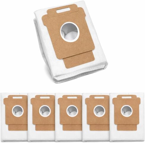 6 Pack Vacuum Cleaner Dust Bags Compatible with iRobot Roomba S9 S9+ i7 i7+ i3 i3+ i4 i4+ j7 j7+ i8 i8+ Automatic Dirt Disposal Bag, 2.8L High Efficiency Non-Woven Replacement Bags - with Hole in Kuwait