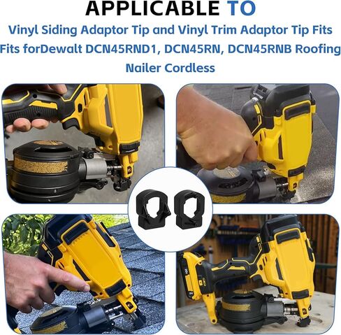 2025Upgraded version DCN45RN Vinyl Siding Adaptor Tip for Dewalt 20v Roofing Nailer Cordless DCN45RNB, DCN45RND1, DCN45RN (A&B style)2 Pack in Kuwait