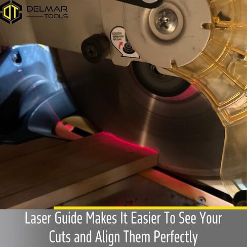 Miter and Portable Saw Laser Guide, Bright Laser Turns On With Saw, Makes Precision Cuts Easy, Fits Most Saws With 3/8" Arbor, Installs In Minutes in Kuwait