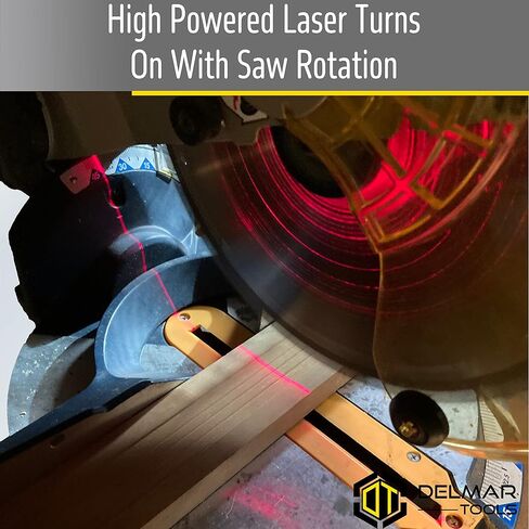 Miter and Portable Saw Laser Guide, Bright Laser Turns On With Saw, Makes Precision Cuts Easy, Fits Most Saws With 3/8" Arbor, Installs In Minutes in Kuwait