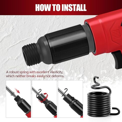 XIIW Air Hammer Kit with 3.35 Inch Stroke, 2500 BPM Pneumatic Hammer with 4 Chisels,1 Flat Head Hammer and Quick Change Retainer, Air Chisel Kit with Carrying Case in Kuwait