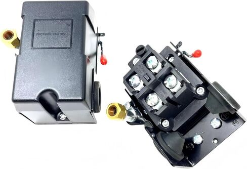 69MC8Z140175 Two Stage Air Compressor Pressure Switch - for FURNAS Compressor Replacement Pressure Control Switch - SINGLE PORT 145-175 PSI 20 AMP 120 volt in Kuwait