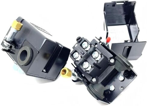 69MC8Z140175 Two Stage Air Compressor Pressure Switch - for FURNAS Compressor Replacement Pressure Control Switch - SINGLE PORT 145-175 PSI 20 AMP 120 volt in Kuwait