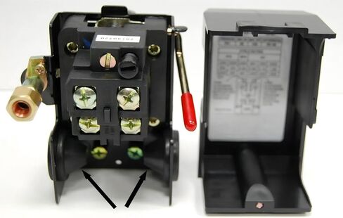 69MC8Z140175 Two Stage Air Compressor Pressure Switch - for FURNAS Compressor Replacement Pressure Control Switch - SINGLE PORT 145-175 PSI 20 AMP 120 volt in Kuwait