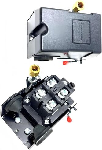 69MC8Z140175 Two Stage Air Compressor Pressure Switch - for FURNAS Compressor Replacement Pressure Control Switch - SINGLE PORT 145-175 PSI 20 AMP 120 volt in Kuwait