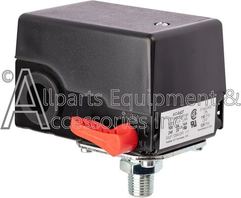 AC-0427 Pressure Switch 1/4" NPT Single Port 110-135 PSI 2-Pole 120-240V Compatible with Craftsman and DeWALT Air Compressor Units in Kuwait