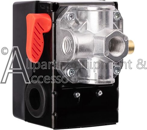 AC-0197 Pressure Switch 4-Port 110-135 PSI 2-Pole 120-240V Compatible with Craftsman, DeVilbiss, and Porter Cable Air Compressor Units in Kuwait