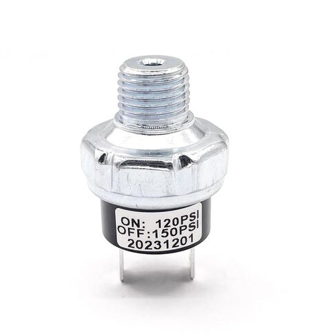 #AB-9063227 مفتاح تشغيل ضغط ضاغط الهواء مغلق 150PSI NO 120PSI يناسب CAP1512-OF النوع 0، CAP2000P-OF النوع 1 قطعة بديلة جديدة لـ Bostitch in Kuwait