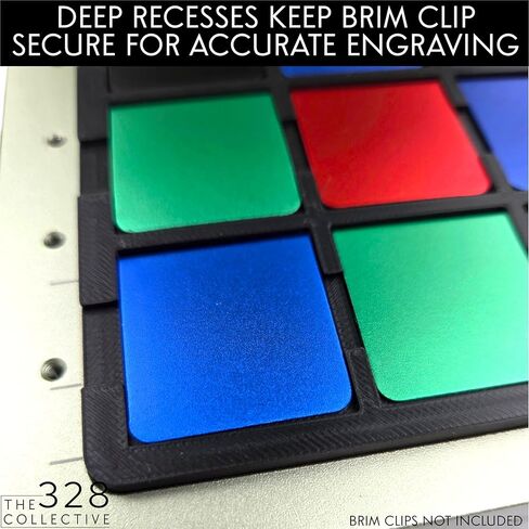 Hat Brim Clip Engraving Jig for xTool F1, F1 Lite & F2 – Alignment Fixture for Hat Clip Blanks – Batch Engraving Jig for Laser Engraving Businesses in Kuwait