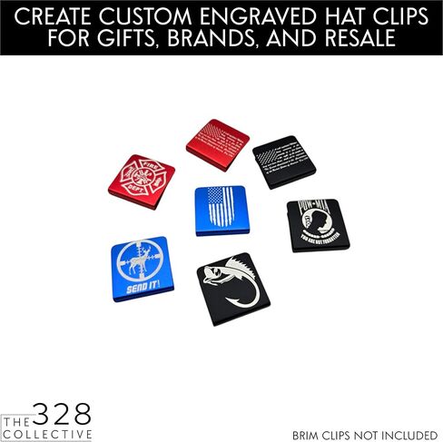 Hat Brim Clip Engraving Jig for xTool F1, F1 Lite & F2 – Alignment Fixture for Hat Clip Blanks – Batch Engraving Jig for Laser Engraving Businesses in Kuwait
