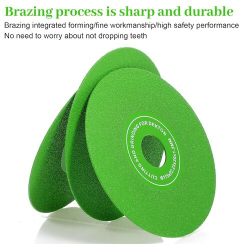 6PCS Glass Cutting Disc for 4-1/2" (115 * 22.23mm) Angle Grinder, Glass Ceramic Diamond Cutting Blade Disc 7/8" for Grinding Jade, Marble, Crystal, Quartz, Wine Bottles, Tile in Kuwait