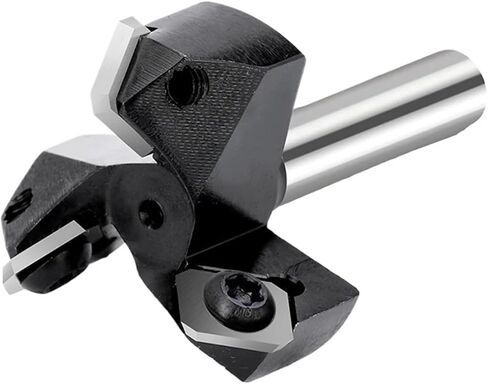 1 x CNC Spoilboard Surface Cutter 8 mm 1/4 Shank Plate Flattening Carbide Insert Wood Planer (1I4 Shank) in Kuwait