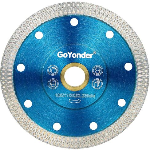 GoYonder 4 "شفرة بلاط الماس لطاحونة الزاوية، شفرات مطحنة شفرة منشار الماس رقيقة للغاية للقطع الجاف الرطب، شفرة الماس لقطع السيراميك والبورسلين والبلاط والجرانيت والرخام in Kuwait