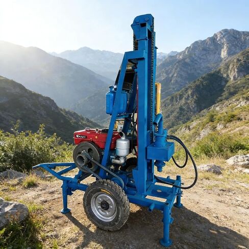 Outdoor Hydraulic Water Well Driller, All Terrain Drilling Machine for Rural Development, Ideal for Remote Farmstead Country Cabin and Agricultural Water Setup Projects in Kuwait