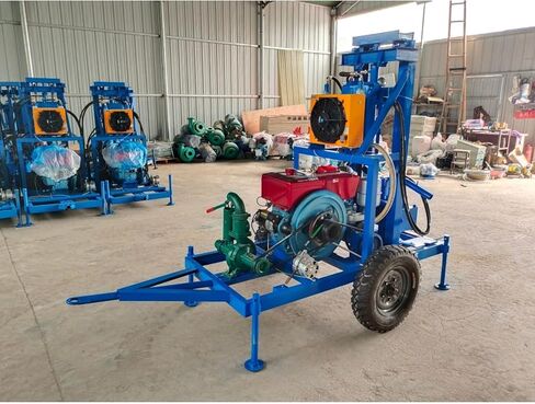 Outdoor Hydraulic Water Well Driller, All Terrain Drilling Machine for Rural Development, Ideal for Remote Farmstead Country Cabin and Agricultural Water Setup Projects in Kuwait