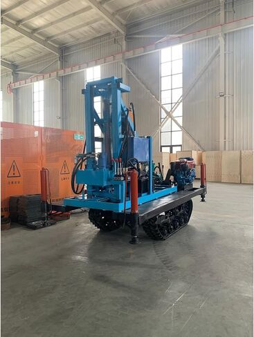Crawler Mounted Water Well Driller, Rigid Drilling Machine for Steady Operation, Ideal for Remote Farmstead Hilly Terrain and Agricultural Water Setup Projects in Kuwait