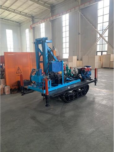 Crawler Mounted Water Well Driller, Rigid Drilling Machine for Steady Operation, Ideal for Remote Farmstead Hilly Terrain and Agricultural Water Setup Projects in Kuwait