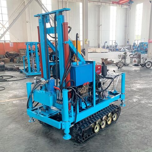 Tracked Rotary Water Well Driller, Professional Drilling Machine for Contract Work, Perfect for Land Development and Commercial Irrigation System Installation Projects in Kuwait