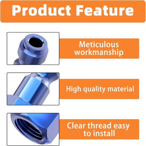 GASHER 20PCS 1/4-Inch NPT Female Blue Aluminum Industrial Air Plug, Pneumatic Plugs 300PSI in Kuwait