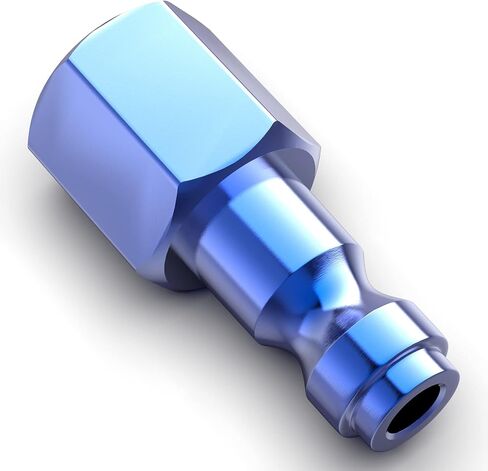 GASHER 20PCS 1/4-Inch NPT Female Blue Aluminum Industrial Air Plug, Pneumatic Plugs 300PSI in Kuwait