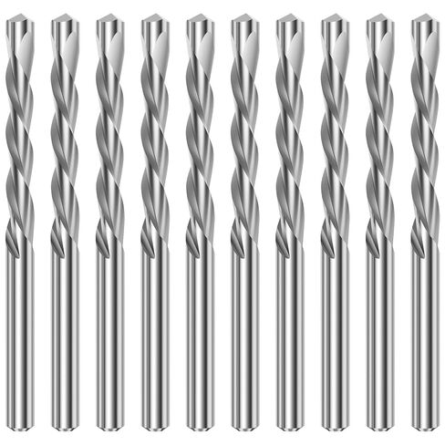 10Pcs Drywall Router Bits 3/16 Inch Drywall Guidepoint Cutting Bits M2 Speed Steel Cutout Tool for Use with Spiral Saw and Power Tools in Kuwait