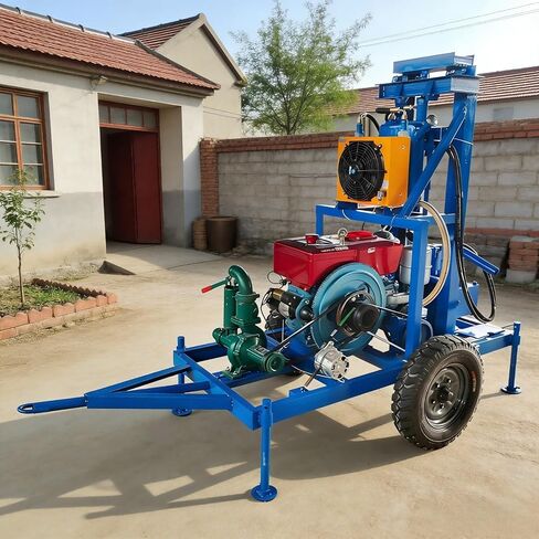 Water Well Drilling Rig Customizable Multi Functional Hydraulic Borehole Machine for Home Use Construction Dewatering Small Farm Irrigation Remote Site Access in Kuwait