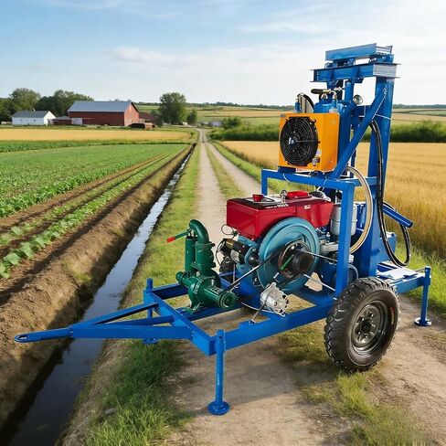 Residential Hydraulic Water Well Driller, Durable Drilling Machine for Personal Water Supply, Perfect for Suburban Homestead Emergency Water Reserve and Garden Irrigation Projects in Kuwait