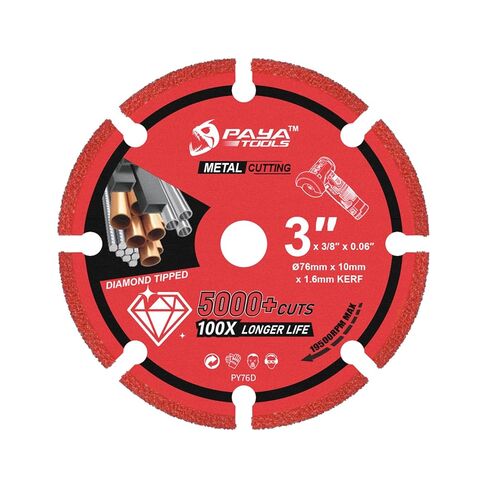 Diamond Cutting Wheel 3 x 3/8 Inch for Metal, Cut Off Wheel with 5000+ Cuts on Rebar, Steel, Iron and INOX (2-Pack) in Kuwait