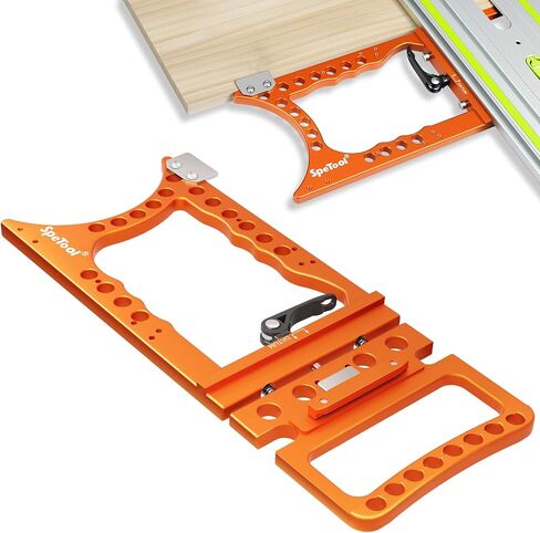 SpeTool Track Saw Square 90° Precision, ±0.01°Right-Angle Track Saw Guide Rail Square, Quick-Lock & Rail-Protect, Extra-Large & Thick, Compatible with Festool, Makita, Milwaukee, POWERTEC, WEN in Kuwait