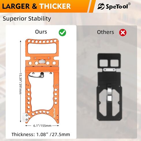 SpeTool Track Saw Square 90° Precision, ±0.01°Right-Angle Track Saw Guide Rail Square, Quick-Lock & Rail-Protect, Extra-Large & Thick, Compatible with Festool, Makita, Milwaukee, POWERTEC, WEN in Kuwait