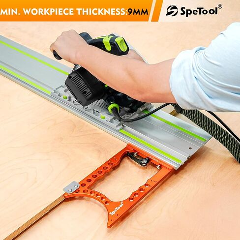 SpeTool Track Saw Square 90° Precision, ±0.01°Right-Angle Track Saw Guide Rail Square, Quick-Lock & Rail-Protect, Extra-Large & Thick, Compatible with Festool, Makita, Milwaukee, POWERTEC, WEN in Kuwait