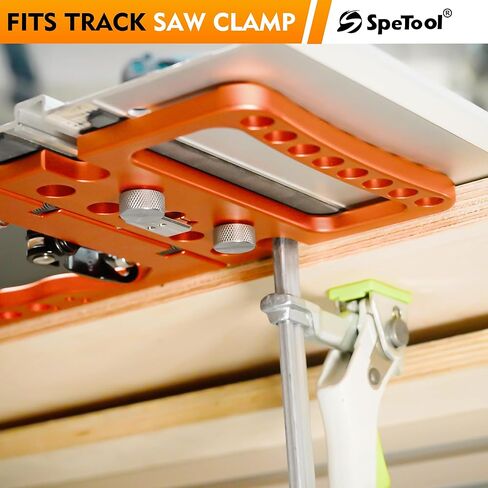 SpeTool Track Saw Square 90° Precision, ±0.01°Right-Angle Track Saw Guide Rail Square, Quick-Lock & Rail-Protect, Extra-Large & Thick, Compatible with Festool, Makita, Milwaukee, POWERTEC, WEN in Kuwait