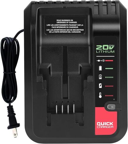 JYJZPB PCC692L 20V Battery Charger Compatible for Porter-Cable 20V Lithium Battery PCC685L PCC680L PCC681L PCC682L, for Black Decker 20V Battery LBXR20 LBXR2020 LBX4020 LBX20 in Kuwait