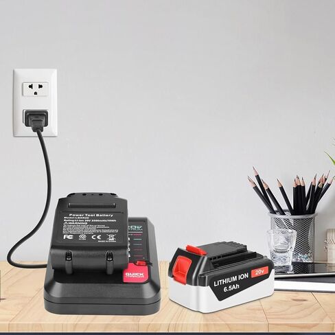 JYJZPB PCC692L 20V Battery Charger Compatible for Porter-Cable 20V Lithium Battery PCC685L PCC680L PCC681L PCC682L, for Black Decker 20V Battery LBXR20 LBXR2020 LBX4020 LBX20 in Kuwait