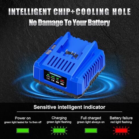 KRC2445-03 3.0A استبدال شاحن سريع لشاحن بطارية Kobalt 24v KRC 2404-03 KCH2411-03 KDPC 124-03، متوافق مع بطارية 24 فولت KB 224-03 KB 424-03 KB 524-03 KB 624-03 KXB 424-03 KXB 824-03 in Kuwait