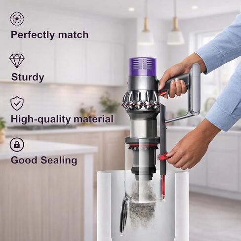 صندوق غبار كبير بديل لـ Dyson V10 SV12 Absolut Animal Total Clean، صندوق علبة بديل، الجزء 969509-01 والفلتر 969082-01، متوافق مع Dyson V10 Abstract/Animal in Kuwait