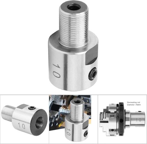 Stainless Steel Chuck Connecting Rod High Hardness for Mini Lathe Machine K01 50/63 K02 50/63 (10mm handle*M14*1) power drill accessories in Kuwait