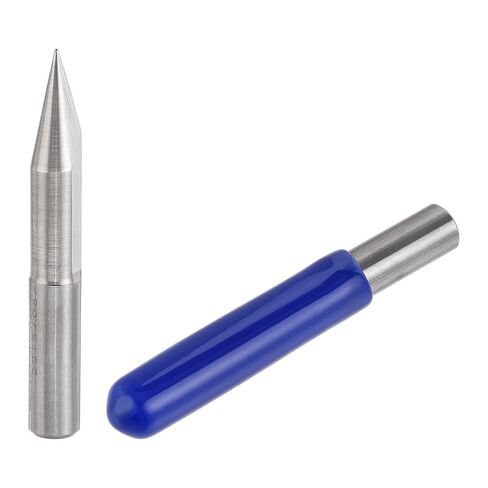 Generic Wood Engraving Bit, 6mm Shank, 30 Degree, 0.4mm x 45mm, Solid Carbide, Router Bit in Kuwait