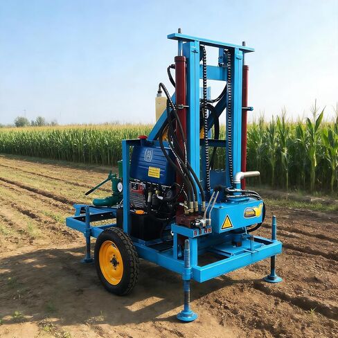 Rugged Hydraulic Water Well Driller & All-Terrain Borehole Rig for Homesteads, Rural Farms, Emergency Water Projects – Efficient Coolant Circulation & Enhanced Bit Durability in Kuwait