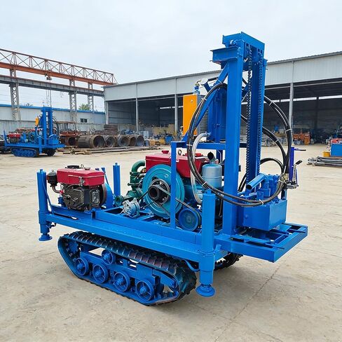 All-Terrain Crawler Water Well Drilling Machine, Powerful Hydraulic Borehole Machine for Residential Water Supply & Ground Source Heat Pumps, with Exceptional Climbing Ability in Kuwait