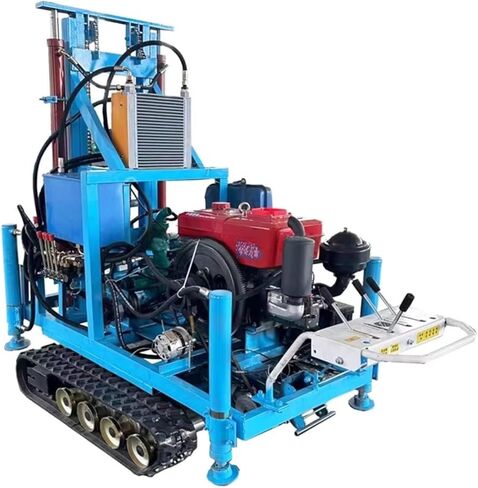 Small Mini Water Well Drilling Rig, Agricultural Crawler Portable Water Bore Hole Well Forage Boring Borehole Drill Machine in Kuwait